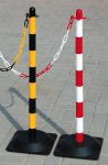 słupki przestawne z tworzywa sztucznego